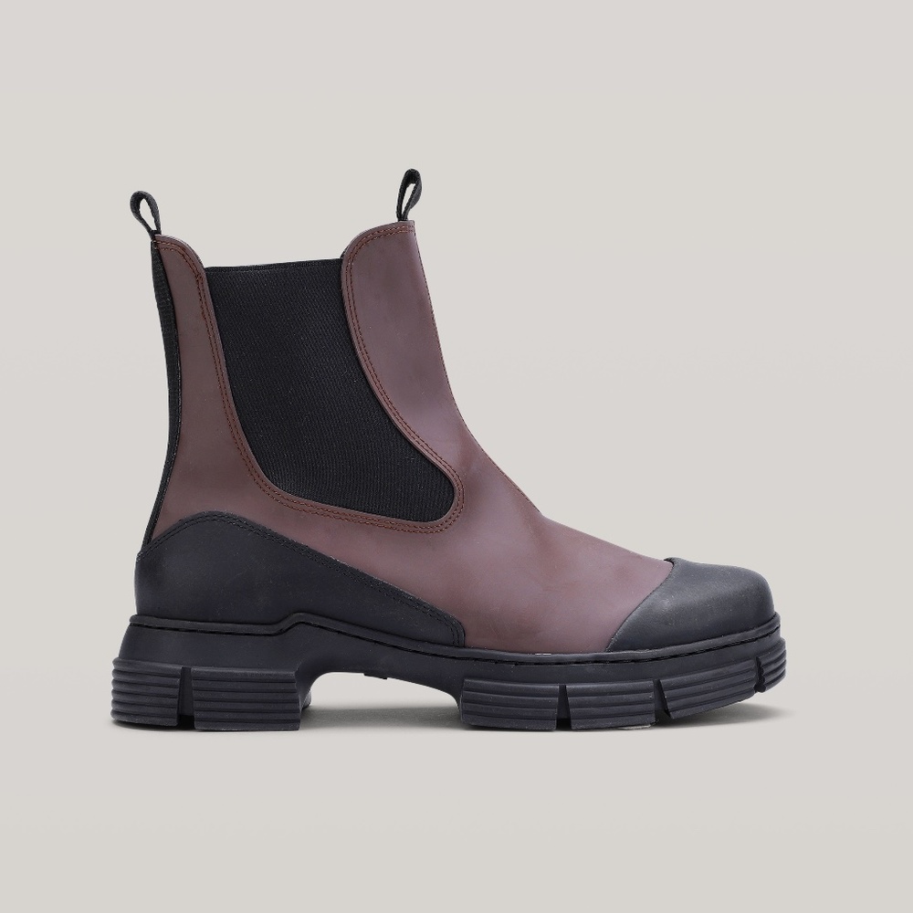 Recycled Rubber City Boot - Chicory Coffee